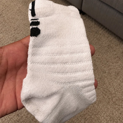 Customer photo of the socks