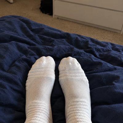 Customer photo of the socks