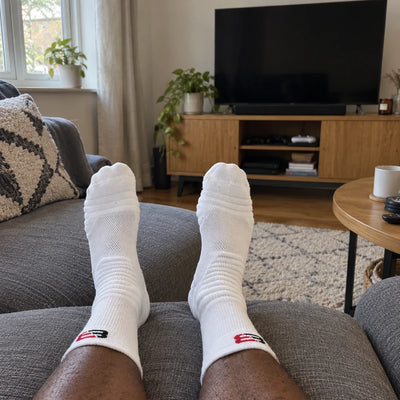 Customer photo of the socks