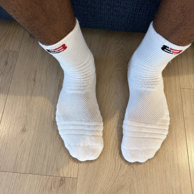 Customer photo of the socks