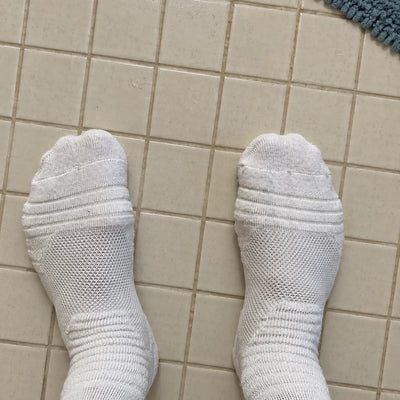 Customer photo of the socks