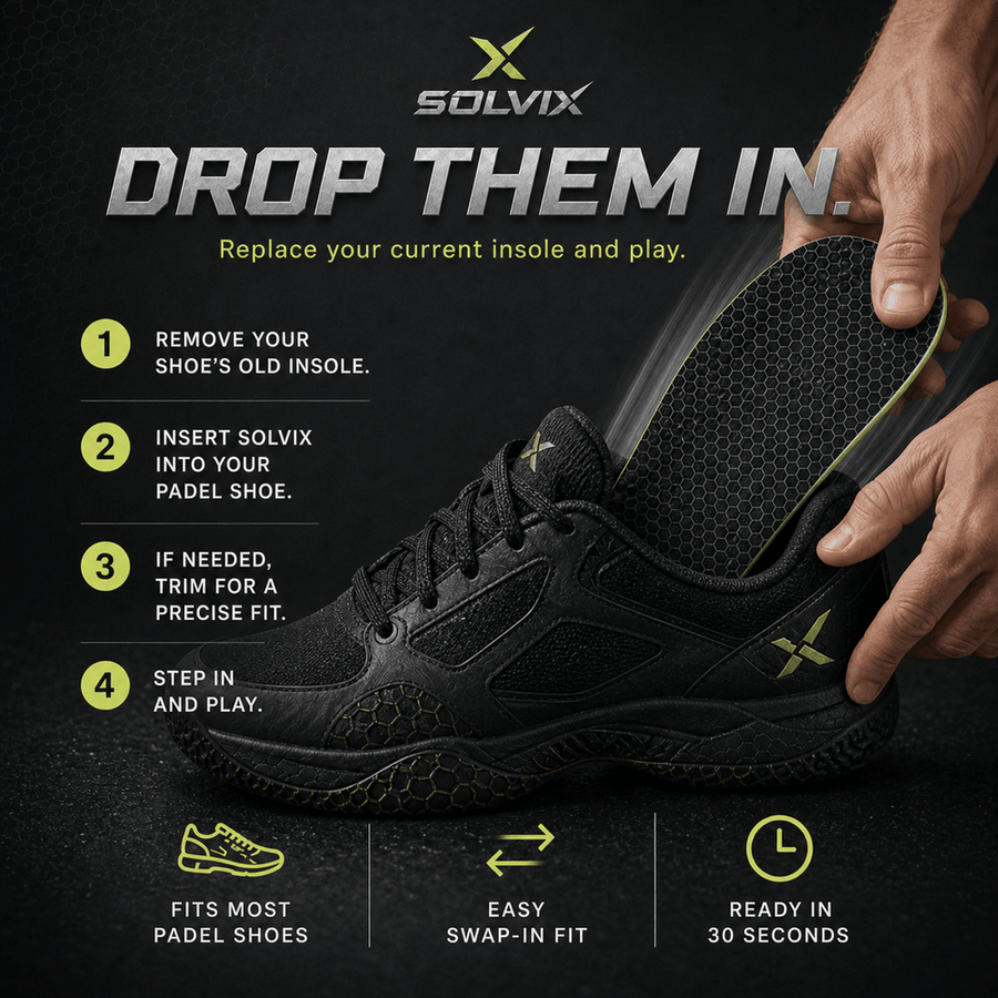 How to insert SOLVIX into your padel shoe