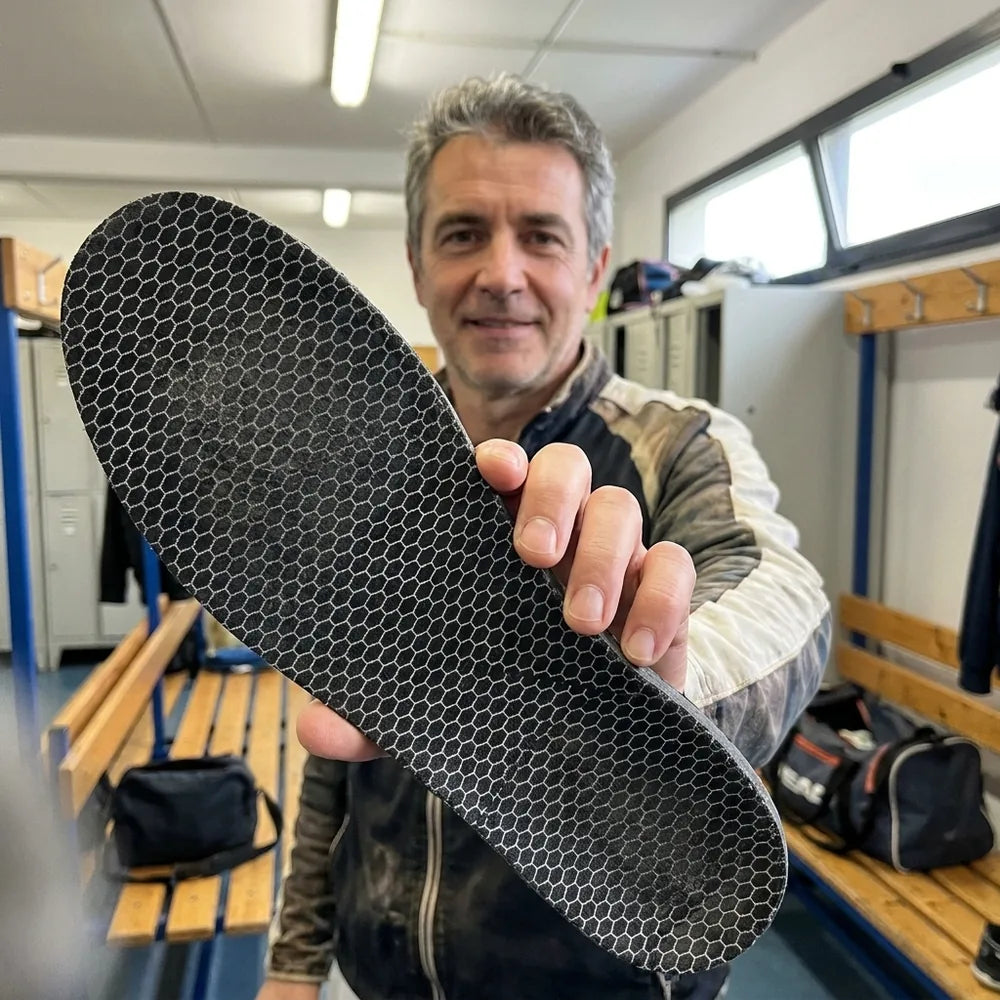 Padel player with SOLVIX insole